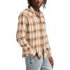 imageLucky Brand Mens Dobby Western Long Sleeve ShirtBrown Multi