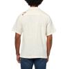 imageLucky Brand Mens Embroidered Camp Collar ShirtWhisper White