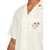 imageLucky Brand Mens Embroidered Camp Collar ShirtWhisper White