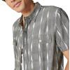 imageLucky Brand Mens Ikat Short Sleeve ShirtBlackWhite