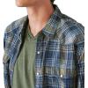 imageLucky Brand Mens Indigo Plaid Western Long Sleeve ShirtBlue Plaid