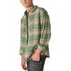 imageLucky Brand Mens Indigo Plaid Western Long Sleeve ShirtGreen Plaid