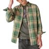imageLucky Brand Mens Indigo Plaid Western Long Sleeve ShirtGreen Plaid