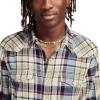 imageLucky Brand Mens Indigo Plaid Western Long Sleeve ShirtMulti
