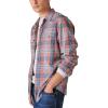 imageLucky Brand Mens Indigo Plaid Western Long Sleeve ShirtMulti Plaid