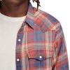 imageLucky Brand Mens Indigo Plaid Western Long Sleeve ShirtRed Multi
