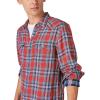 imageLucky Brand Mens Indigo Plaid Western Long Sleeve ShirtRed Plaid