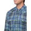 imageLucky Brand Mens Indigo Twill Long Sleeve Masa Western ShirtBlue Multi
