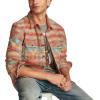 imageLucky Brand Mens Jacquard Humboldt Utility ShirtOrange Multi