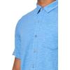 imageLucky Brand Mens Linen Short Sleeve Button Up ShirtBlue Jasper
