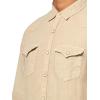 imageLucky Brand Mens Linen Western Long Sleeve ShirtVintage Khaki