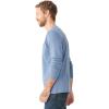 imageLucky Brand Mens Long Sleeve Crew Neck One Pocket French Rib Thermal ShirtNavy Heather