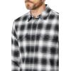 imageLucky Brand Mens Long Sleeve Plaid Workwear Cloud Soft Flannel ShirtWhiteBlack Plaid