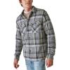 imageLucky Brand Mens Plaid Brushed Knit Long Sleeve ShirtGrey Multi Plaid