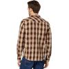 imageLucky Brand Mens Plaid Dobby Western Long Sleeve ShirtBrown Plaid