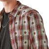 imageLucky Brand Mens Plaid Dobby Western Long Sleeve ShirtRed Dobby Plaid
