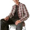 imageLucky Brand Mens Plaid Dobby Western Long Sleeve ShirtRed Dobby Plaid