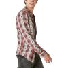imageLucky Brand Mens Plaid Dobby Western Long Sleeve ShirtRed Dobby Plaid