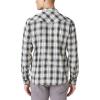 imageLucky Brand Mens Plaid Dobby Western Long Sleeve ShirtWhiteBlack Plaid