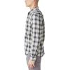 imageLucky Brand Mens Plaid Dobby Western Long Sleeve ShirtWhiteBlack Plaid