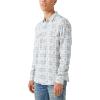 imageLucky Brand Mens Plaid Indigo Long Sleeve Workwear ShirtWhite  Blue Combo