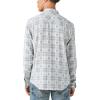imageLucky Brand Mens Plaid Indigo Long Sleeve Workwear ShirtWhite  Blue Combo