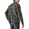 imageLucky Brand Mens Plaid Indigo Western Long Sleeve ShirtGreen Plaid