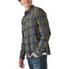 imageLucky Brand Mens Plaid Indigo Western Long Sleeve ShirtGreen Plaid