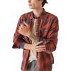 imageLucky Brand Mens Plaid Indigo Western Long Sleeve ShirtRed Plaid