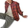 imageLucky Brand Mens Plaid Indigo Western Long Sleeve ShirtRed Plaid