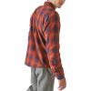 imageLucky Brand Mens Plaid Indigo Western Long Sleeve ShirtRed Plaid