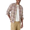 imageLucky Brand Mens Plaid Utility Cloud Soft Long Sleeve FlannelOlive Multi