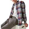 imageLucky Brand Mens Plaid Utility Long Sleeve Flannel ShirtGreyRedBlue