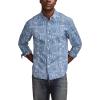 imageLucky Brand Mens Printed Paisley 1 Pocket Long Sleeve ShirtBlue Multi