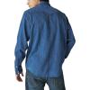 imageLucky Brand Mens Railroad Stripe Western Long Sleeve ShirtBlue Stripe