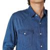 imageLucky Brand Mens Railroad Stripe Western Long Sleeve ShirtBlue Stripe
