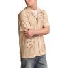 imageLucky Brand Mens Short Sleeve Embroidered Camp Collar Shirt