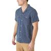 imageLucky Brand Mens Short Sleeve Indigo Dobby Auto Body Buttoned ShirtIndigo Dobby
