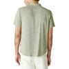 imageLucky Brand Mens Short Sleeve Linen Button Up ShirtFour Leaf Clover
