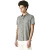 imageLucky Brand Mens Short Sleeve Linen Button Up ShirtHeather GreyGrey