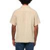 imageLucky Brand Mens Short Sleeve Linen Camp Collar ShirtAluminum