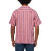 imageLucky Brand Mens Short Sleeve Linen Camp Collar ShirtRed Multi