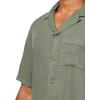 imageLucky Brand Mens Short Sleeve Linen Camp Collar ShirtThyme