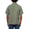 imageLucky Brand Mens Short Sleeve Linen Camp Collar ShirtThyme
