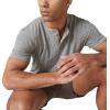 imageLucky Brand Mens Short Sleeve Linen Henley ShirtBlackened Pearl