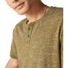 imageLucky Brand Mens Short Sleeve Linen Henley ShirtDark Olive