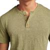 imageLucky Brand Mens Short Sleeve Linen HenleyOlivine