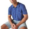 imageLucky Brand Mens Short Sleeve Linen Johnny Collar PoloBlue Depths