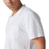 imageLucky Brand Mens Short Sleeve Linen Johnny Collar PoloBright White