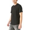 imageLucky Brand Mens Short Sleeve Pima HenleyJet Black